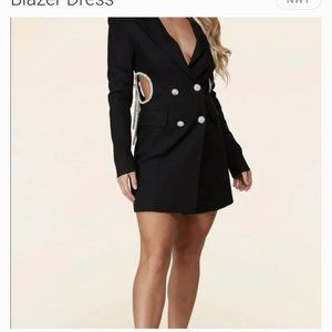 Blazer Dress with RHINESTONE